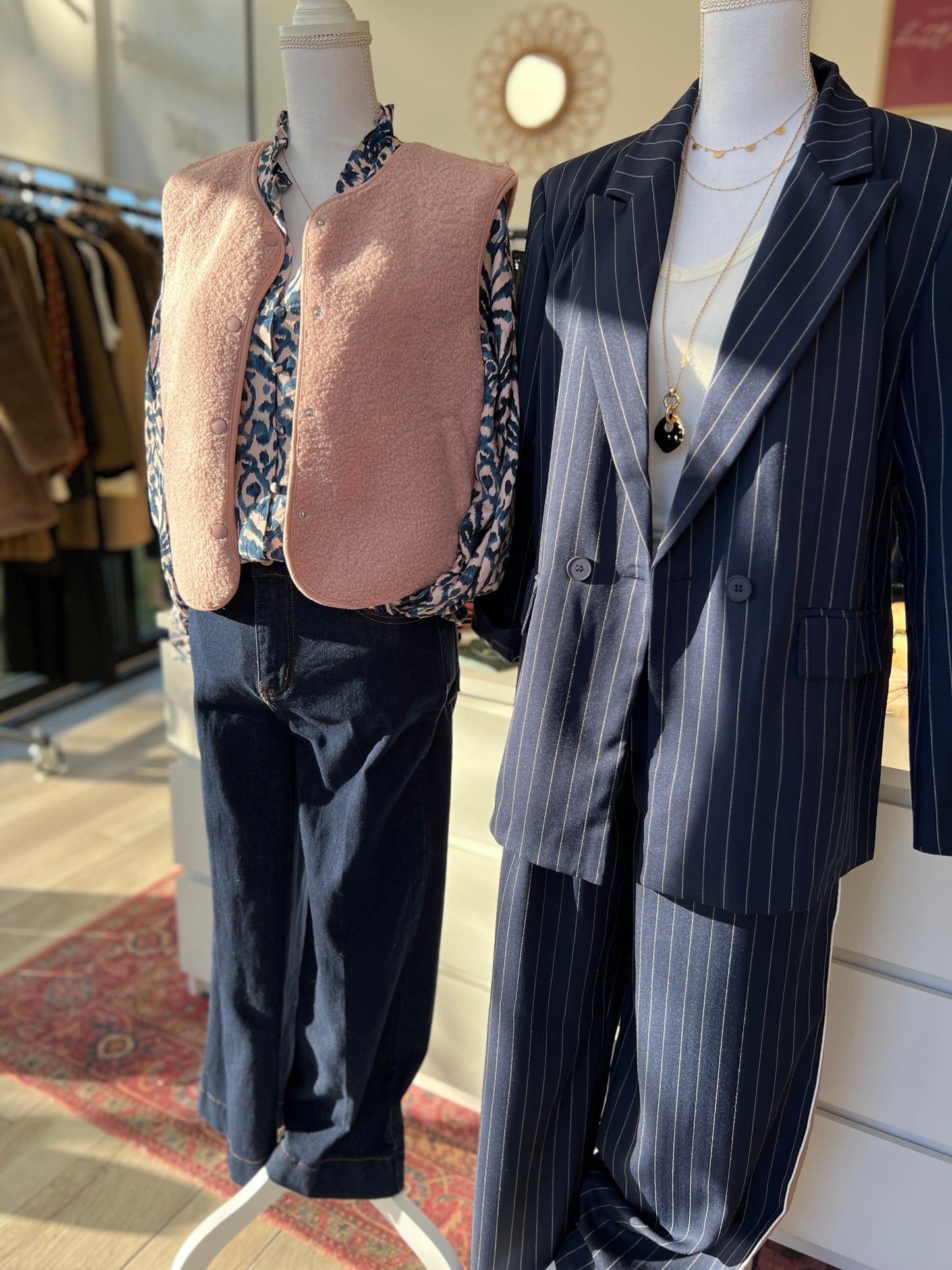 GILET SANS MANCHE ROSE