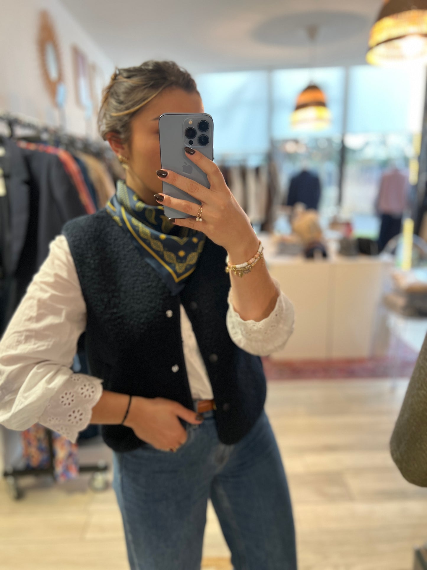 GILET SANS MANCHE BLEU MARINE